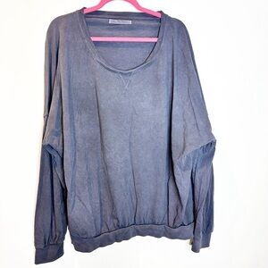 We The Free | Gray Scoop Neck Sweatshirt